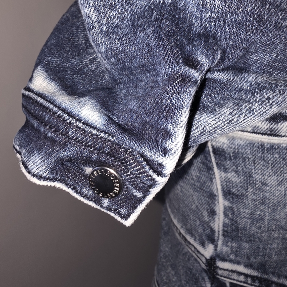 Retrofête Janie Washed Denim Mini Dress Women’s Small - Picture 9 of 10